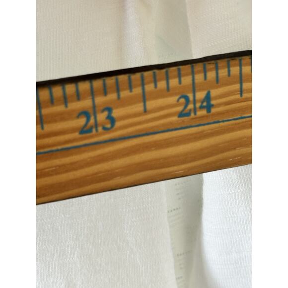 CHICOS Ultimate Tee White V Neck 3/4 Sleeve Cotton Modal High Low Large 2 - Picture 8 of 9